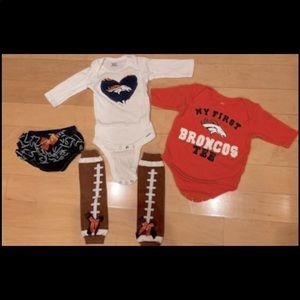 Denver Broncos Baby Girl Outfits 3 Month